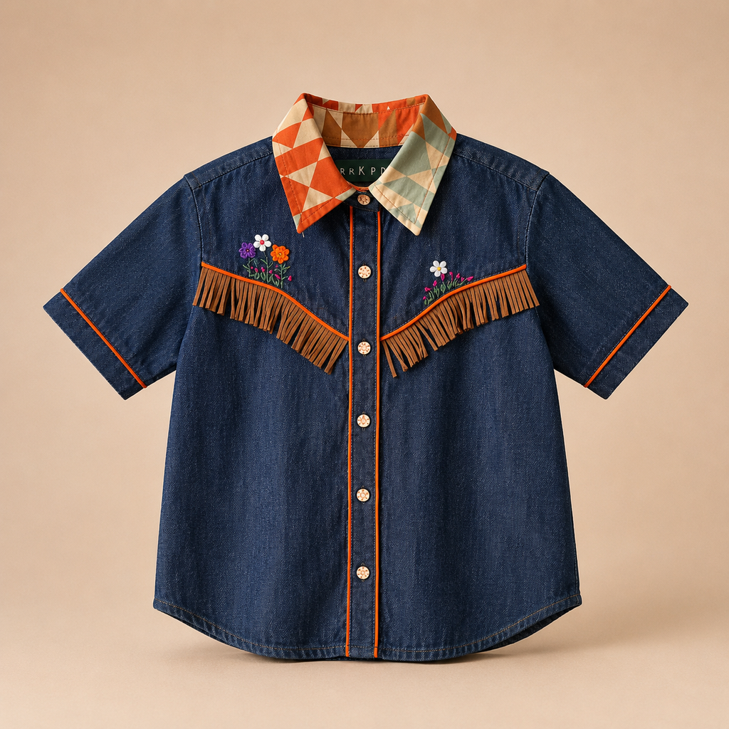 Camisa Cowgirl chambray