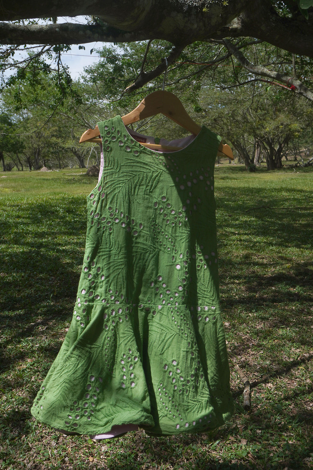 Green love dress