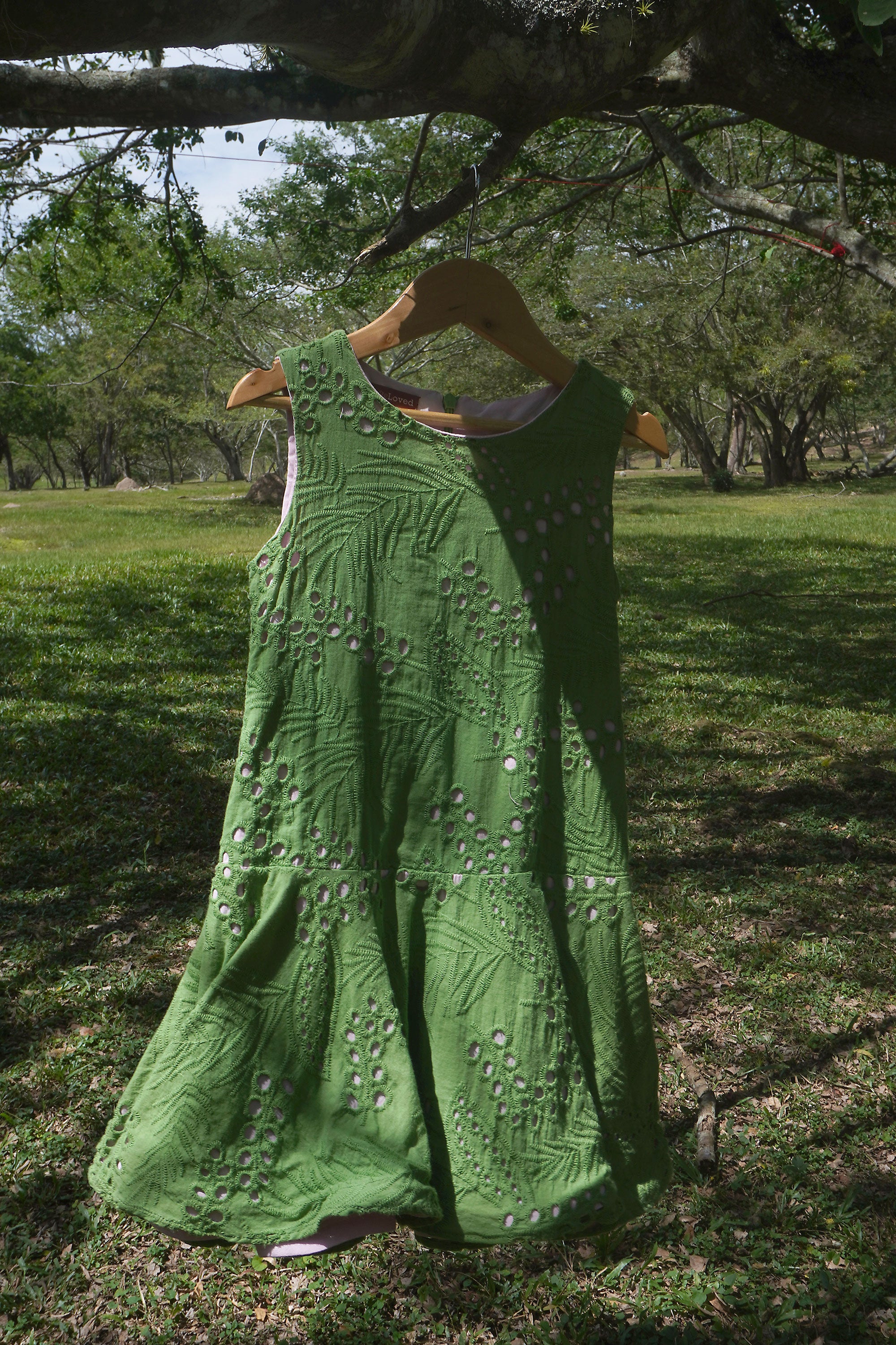 Green love dress