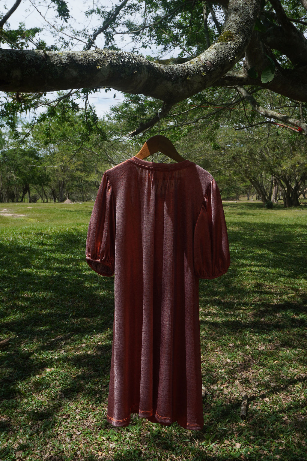 copper dress