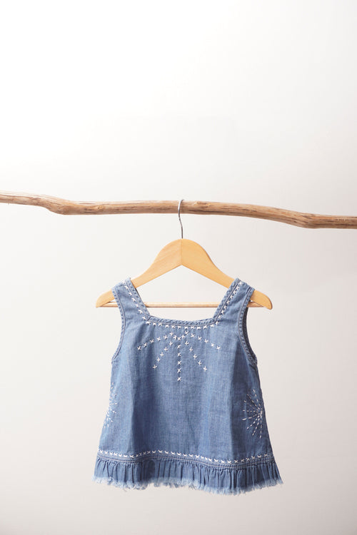 Blue lilly top
