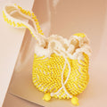 Yellow Dots Bag - Bolso Crochet