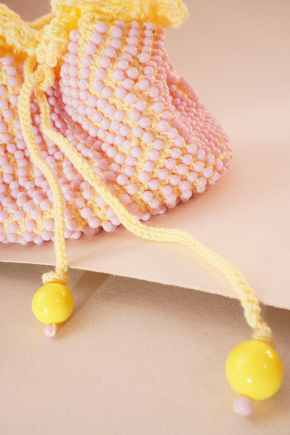 Bolso tejido mano Pink Dots