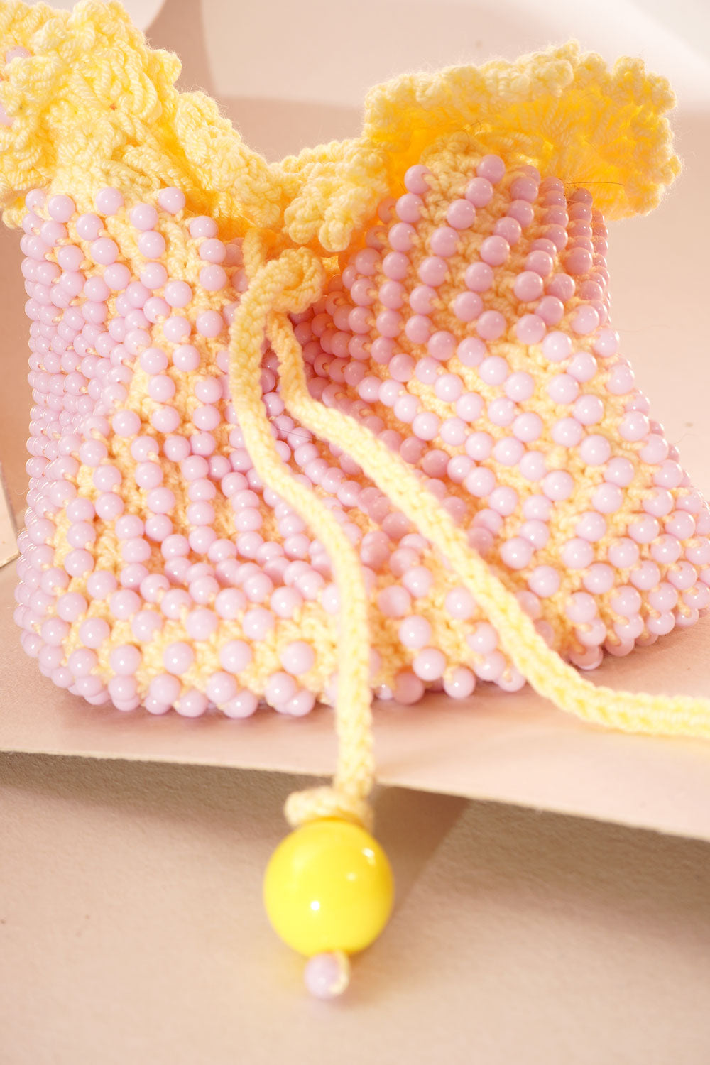 Bolso tejido mano Pink Dots