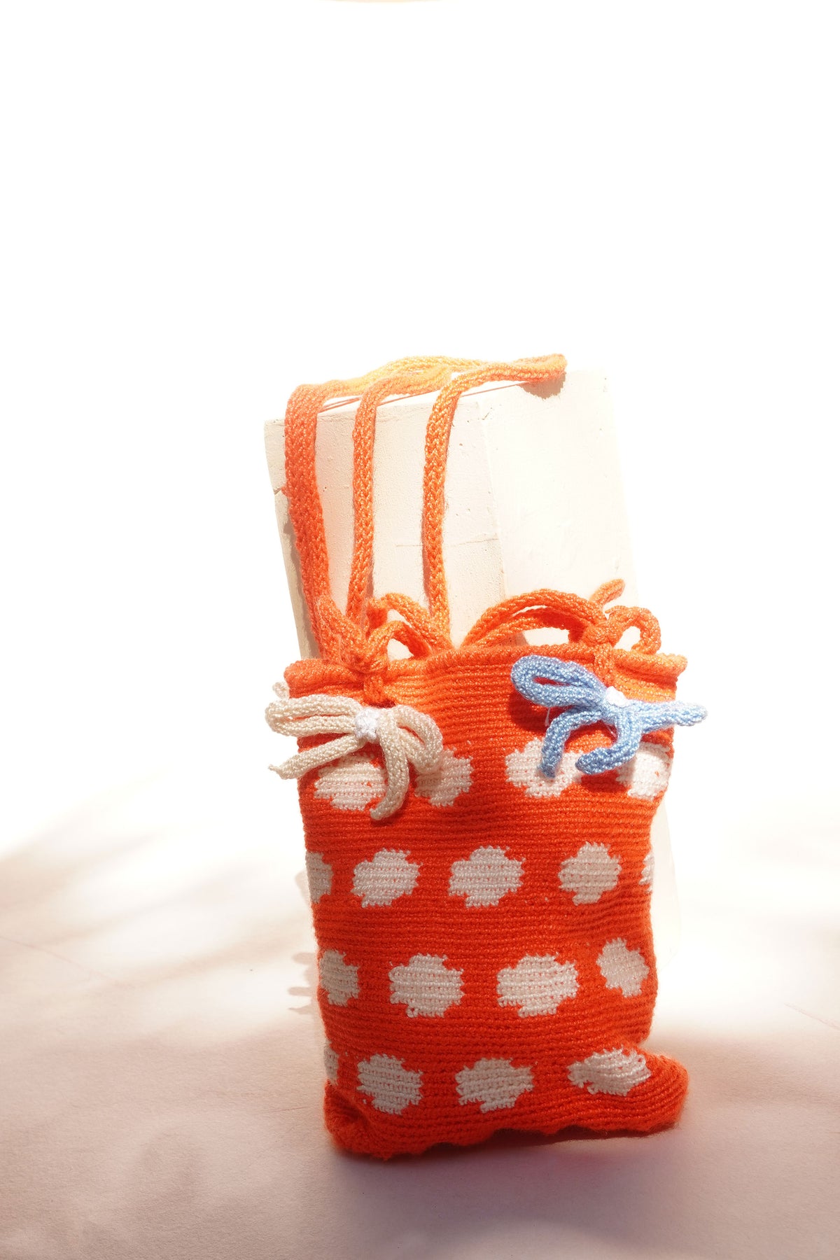 Bolso Naranja Nubes con Moño