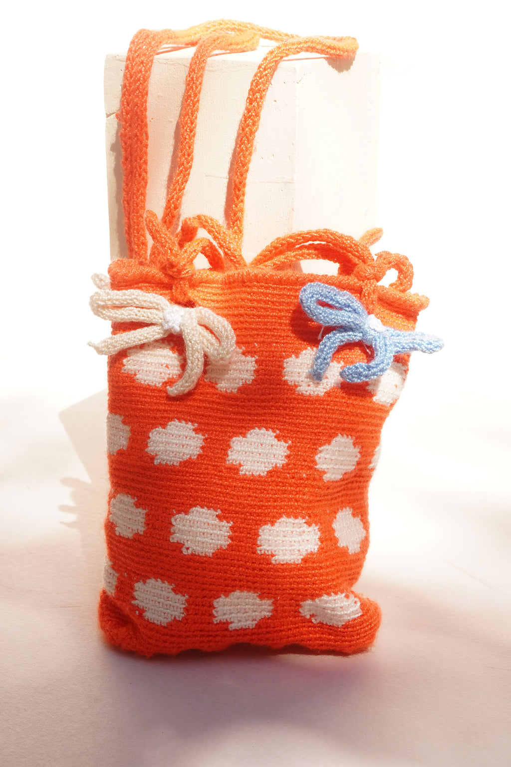 Bolso Naranja Nubes con Moño