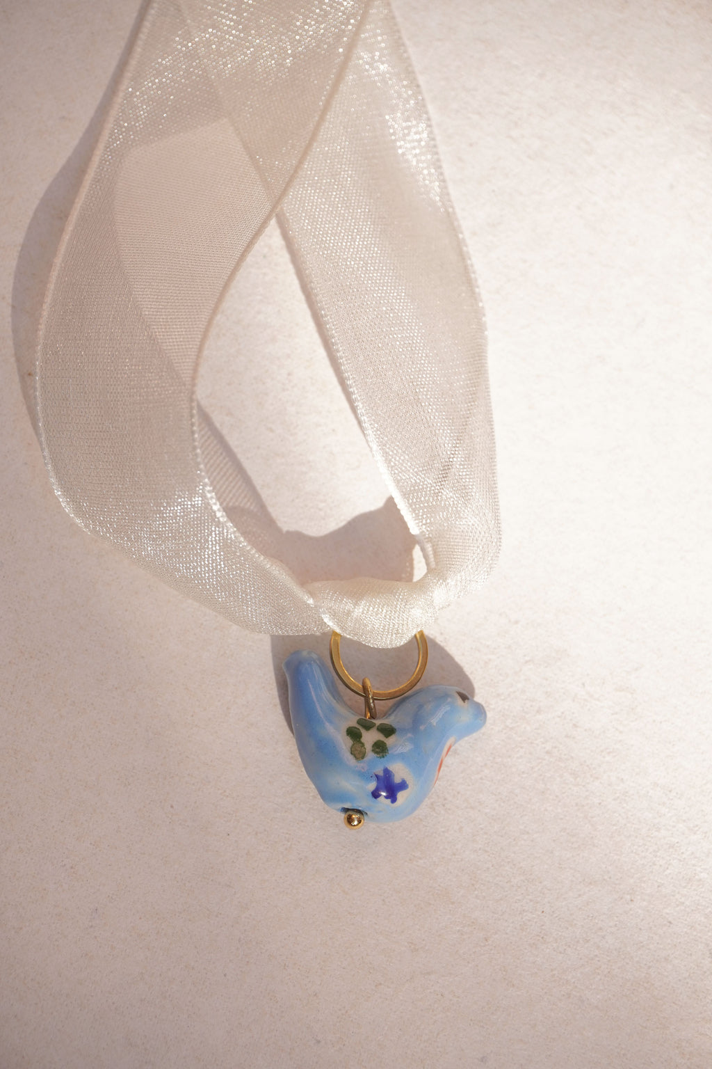 Collar en seda Blue Bird