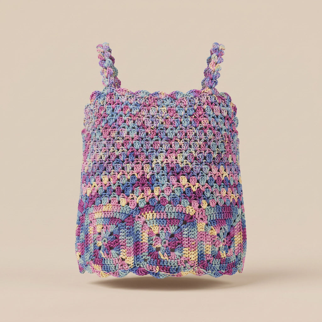 Rainbow Top tejido a mano