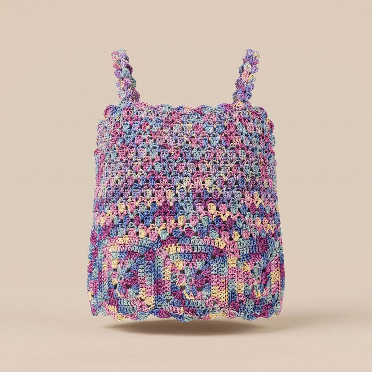 Rainbow Top tejido a mano