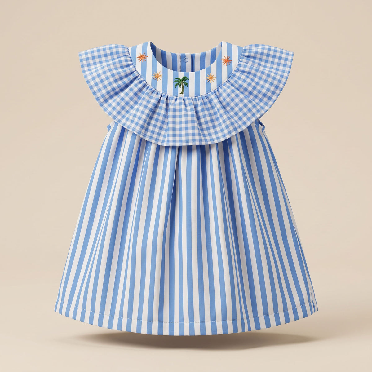 Vestido Brisa en Algodón con Bordado a Mano