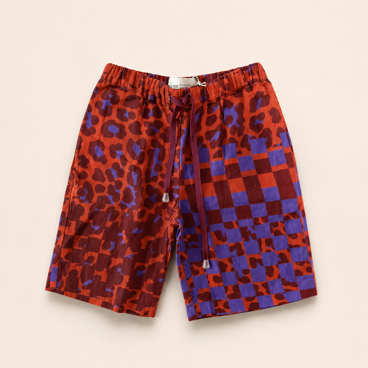 Bermuda de lino Animal Print