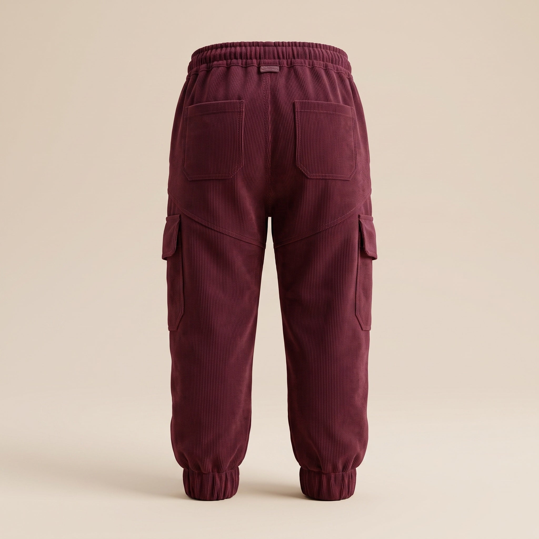 Pantalón Cargo Vinotinto en Pana Liviana