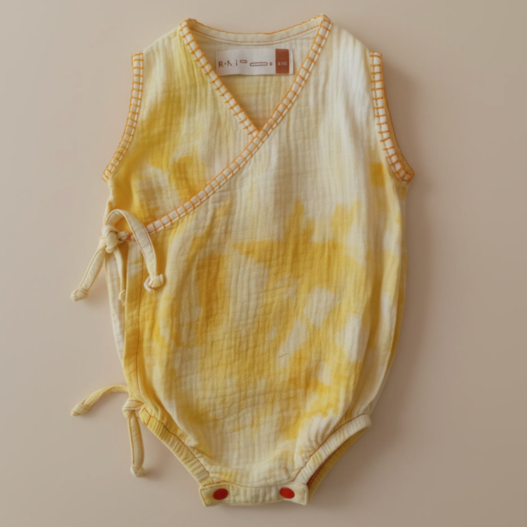 Mameluco Kimono tie dye en Algodón Gasa