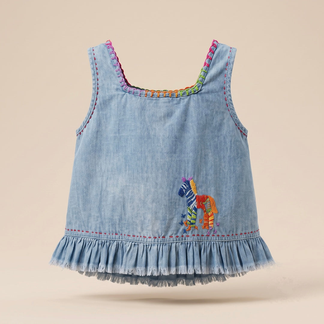 Top Jean Zebra